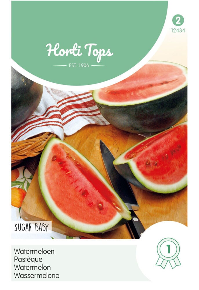 Hortitops Watermeloen Citrullus lanatus Sugar Baby - Fruitzaden