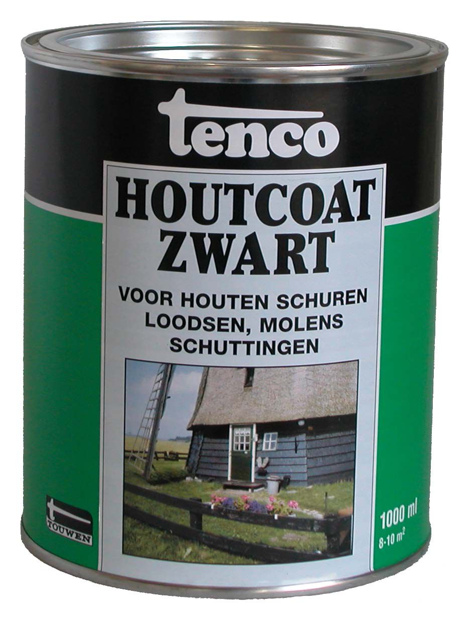 Tenco - Houtcoat - 1 Liter - Zwart Tenco - Houtcoat - 1 Liter - Zwart