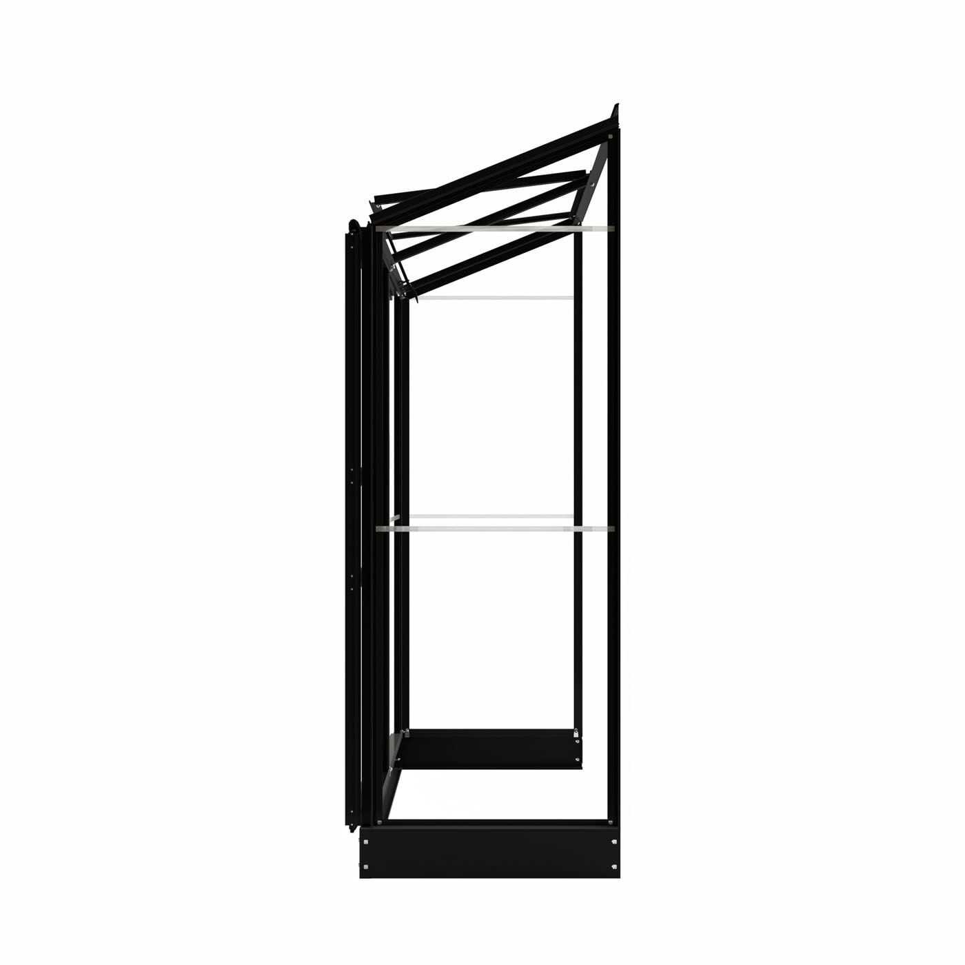 Royal Well Emma I - Muurkas - Zwart - 194x132x69 cm - Veiligheidsglas