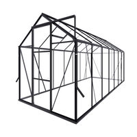 Royal Well Kate V Full Options - Tuinkas - Zwart - 217x192x436 cm - Veiligheidsglas