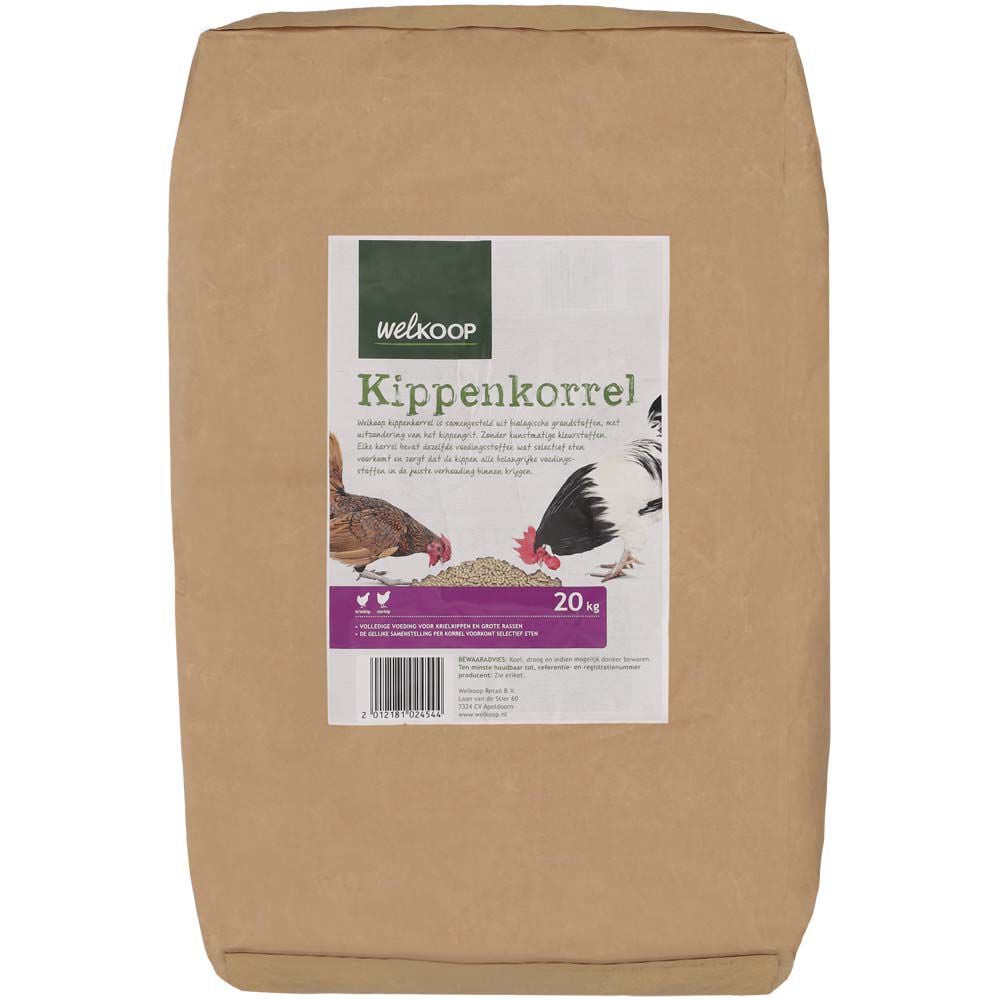 Welkoop Kippenkorrel - Kippenvoer - 20 Kilogram Welkoop Kippenkorrel - Kippenvoer - 20 Kilogram