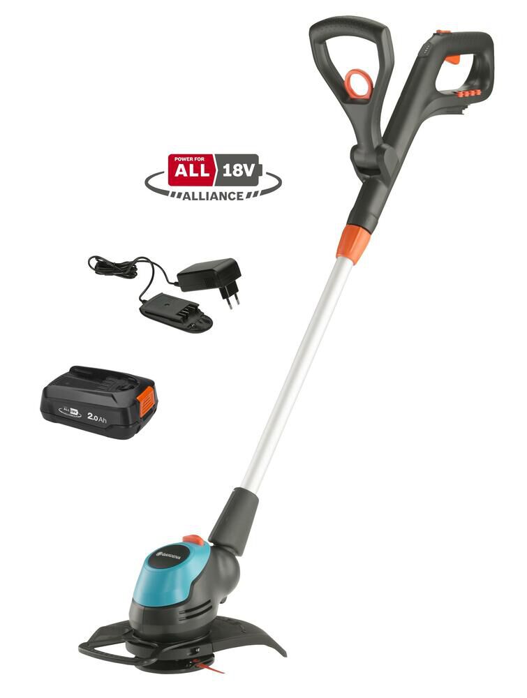 GARDENA EasyCut 23/18V P4A set (incl. accu en later) - Accu-trimmer - 23cm GARDENA EasyCut 23/18V P4A set (incl. accu en later) - Accu-trimmer - 23cm