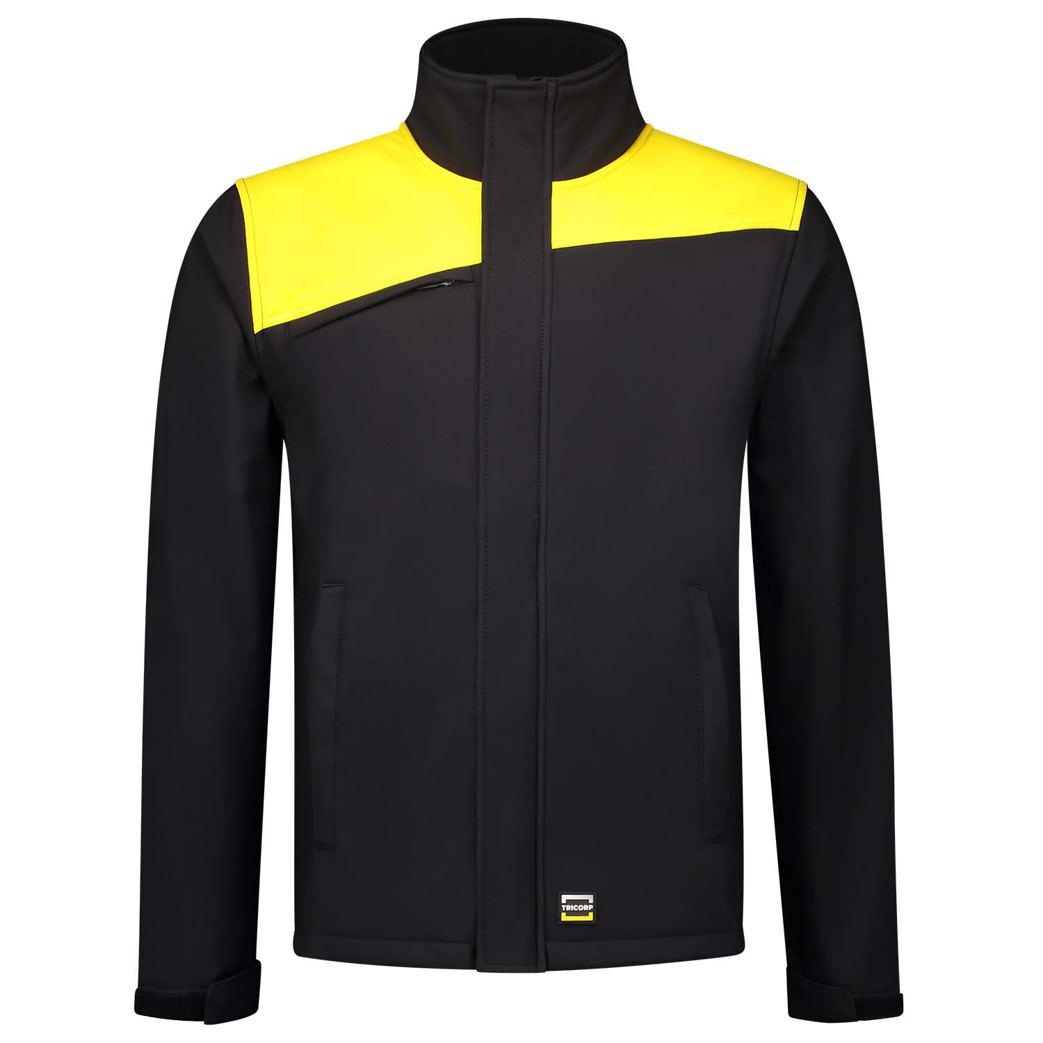 Tricorp Bicolor 402021 - Softshell jas - Zwart Geel - 3XL Tricorp Bicolor 402021 - Softshell jas - Zwart Geel - 3XL