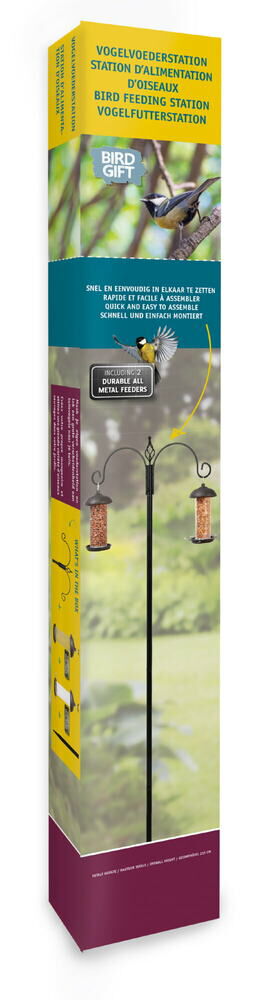 Bà»ten Voederstation met 2 feeders - 77x13x7 cm