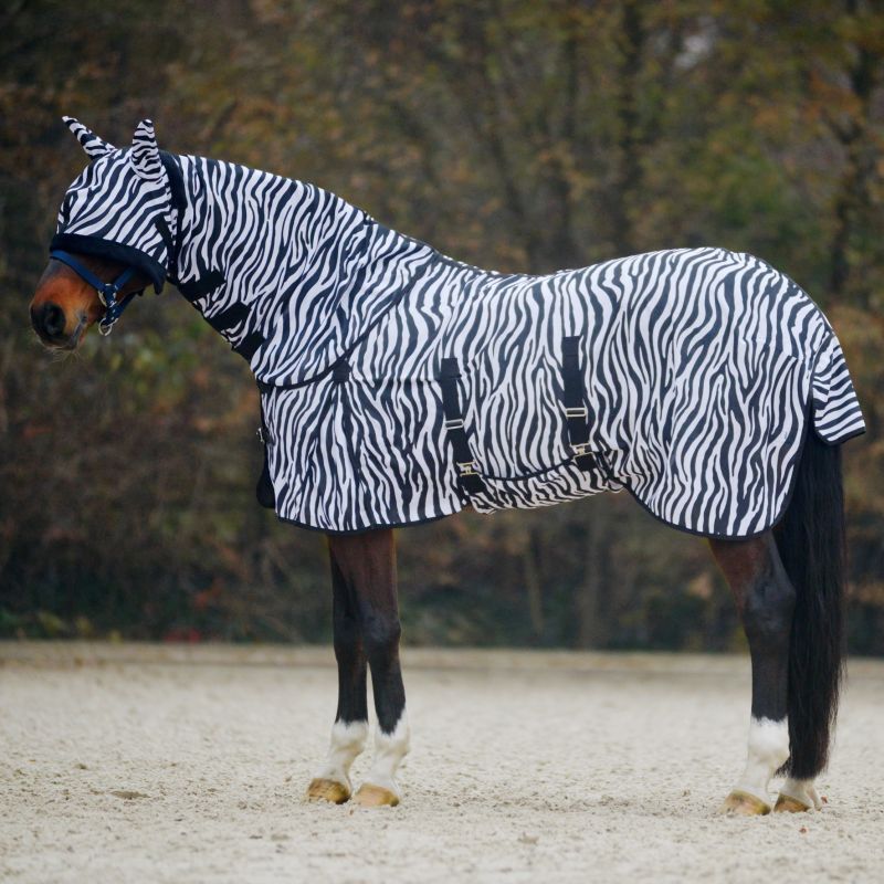 Waldhausen Vliegendeken - Zebra - Paardendeken - Zebra - 145/195