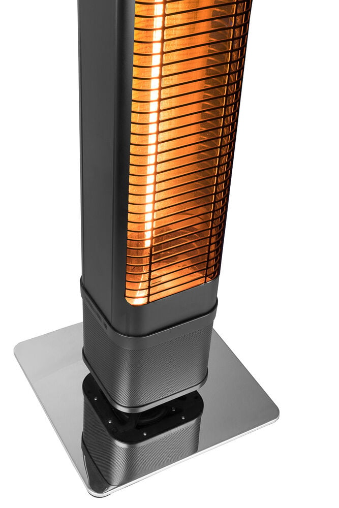 Eurom Heat and Beat - Staande terrasverwarmer - Zwart - 2200 W