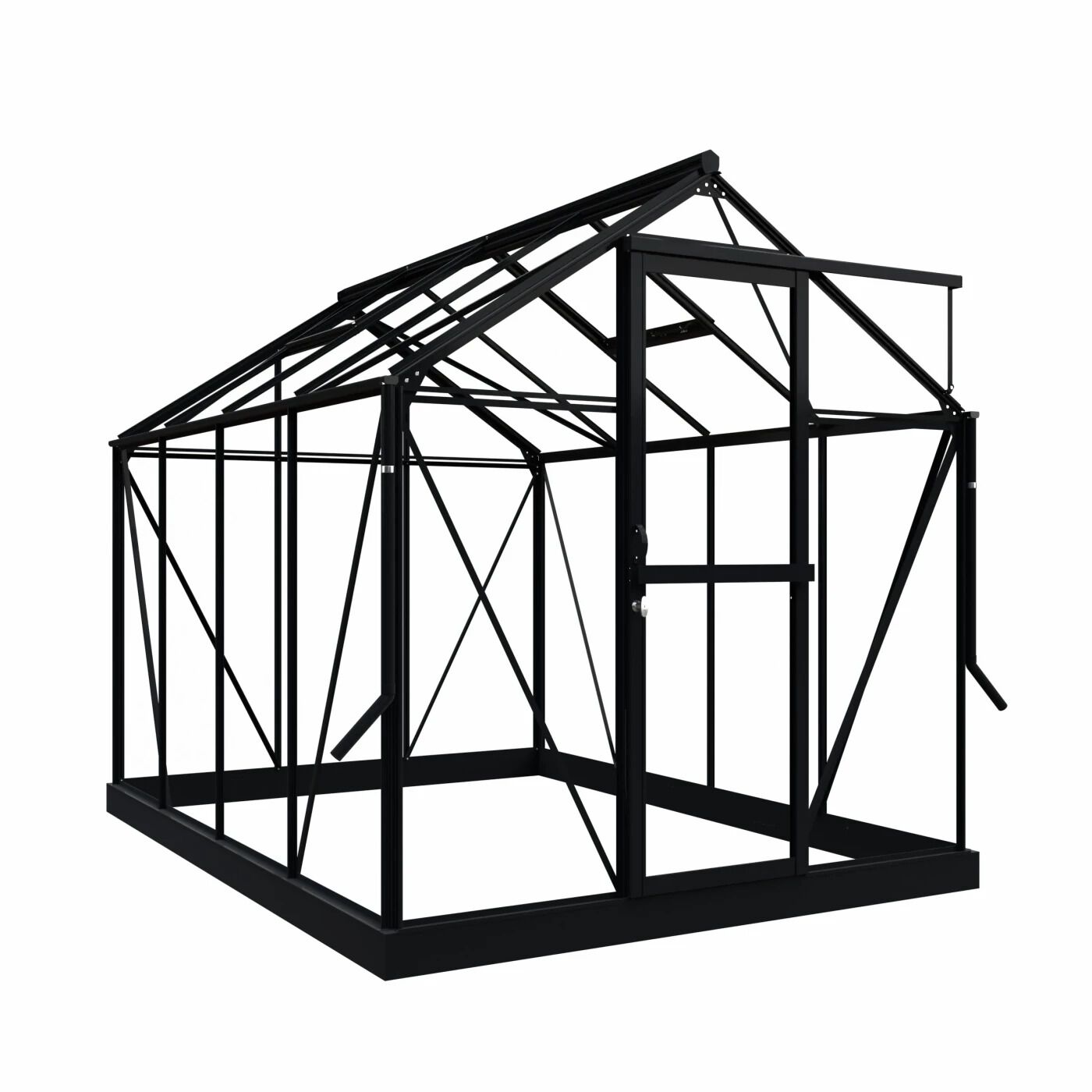 Royal Well Mary II - Tuinkas - zwart - 241x212x291 cm - Veiligheidsglas