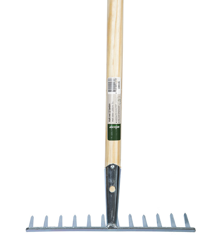 Welkoop Tuinhark 12-Tands - Harken - 30 cm - 160 cm