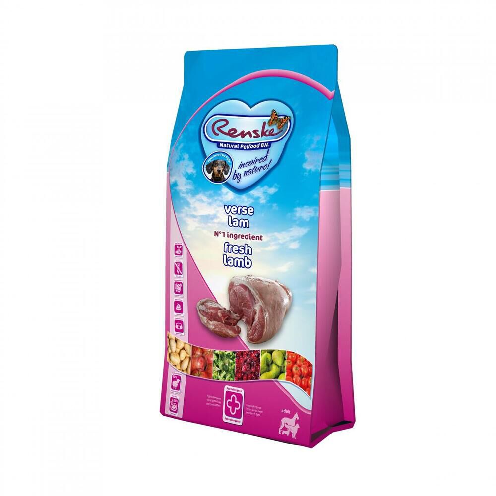 Renske Adult - Hondenvoer - 12 Kilogram - aardappel, groente, lam Renske Adult - Hondenvoer - 12 Kilogram - aardappel, groente, lam