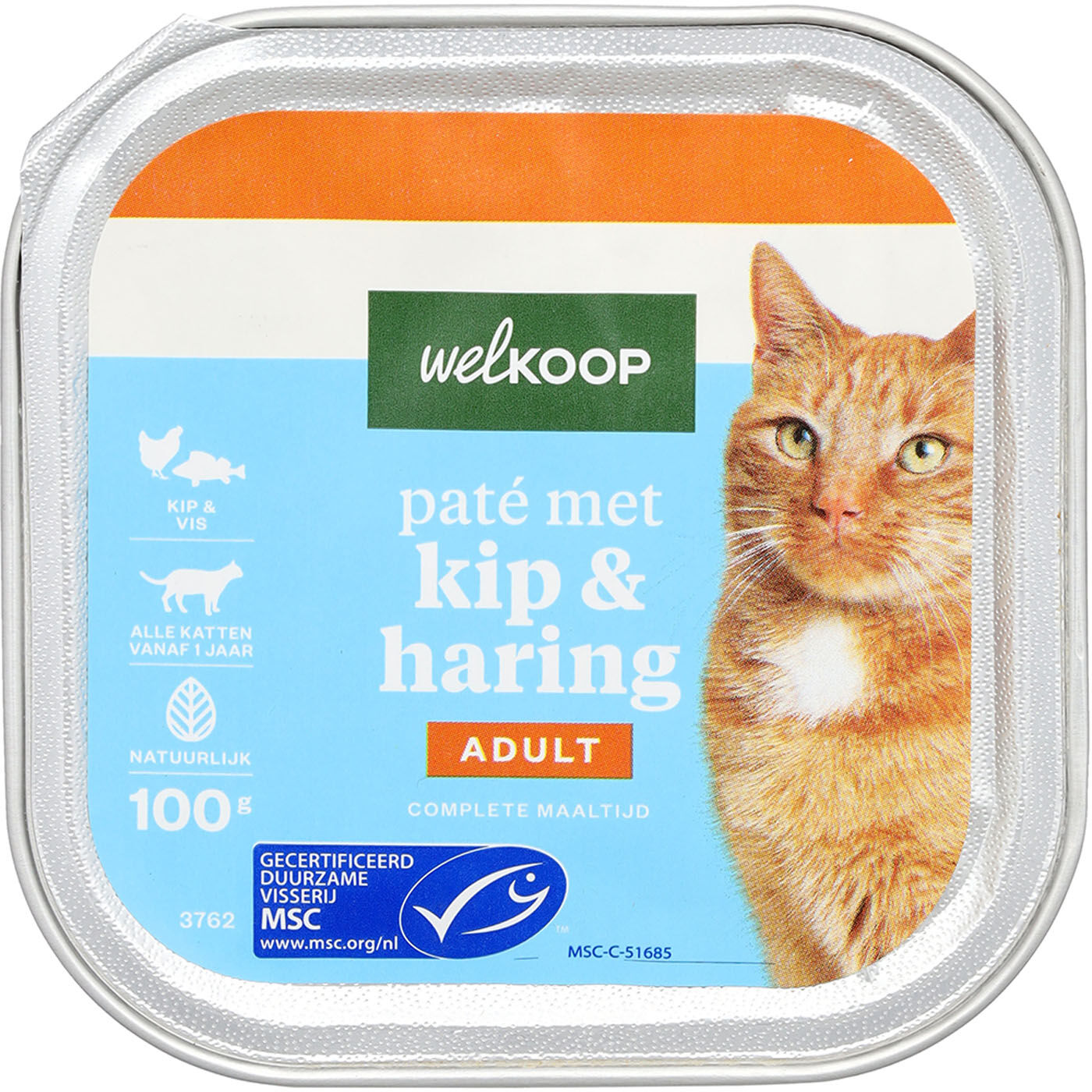 Welkoop Pate - Kattenvoer - 100 Gram - haring Welkoop Pate - Kattenvoer - 100 Gram - haring