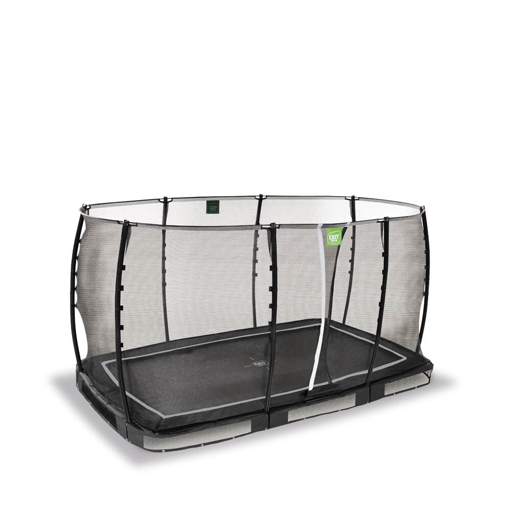 Exit Allure Classic - Inground trampoline - Zwart - 214x366 cm