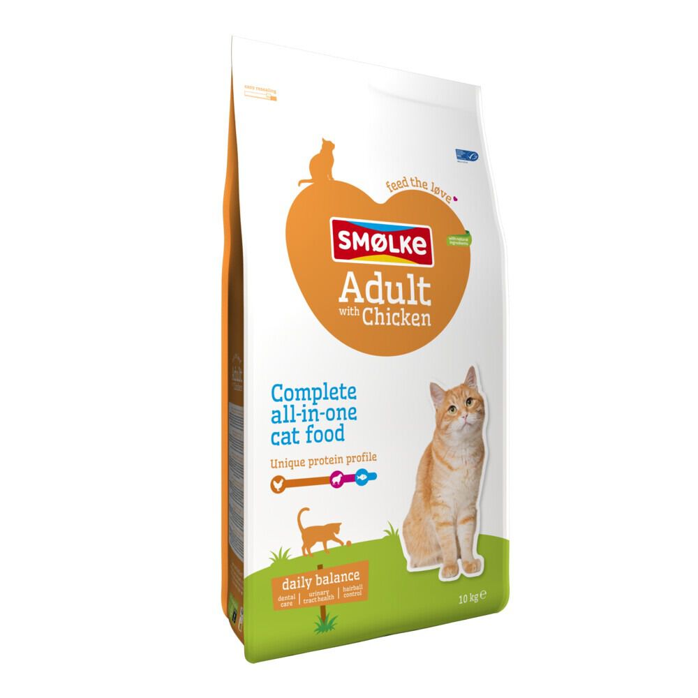 Smölke Adult - Kattenvoer - 10 Kilogram - kip