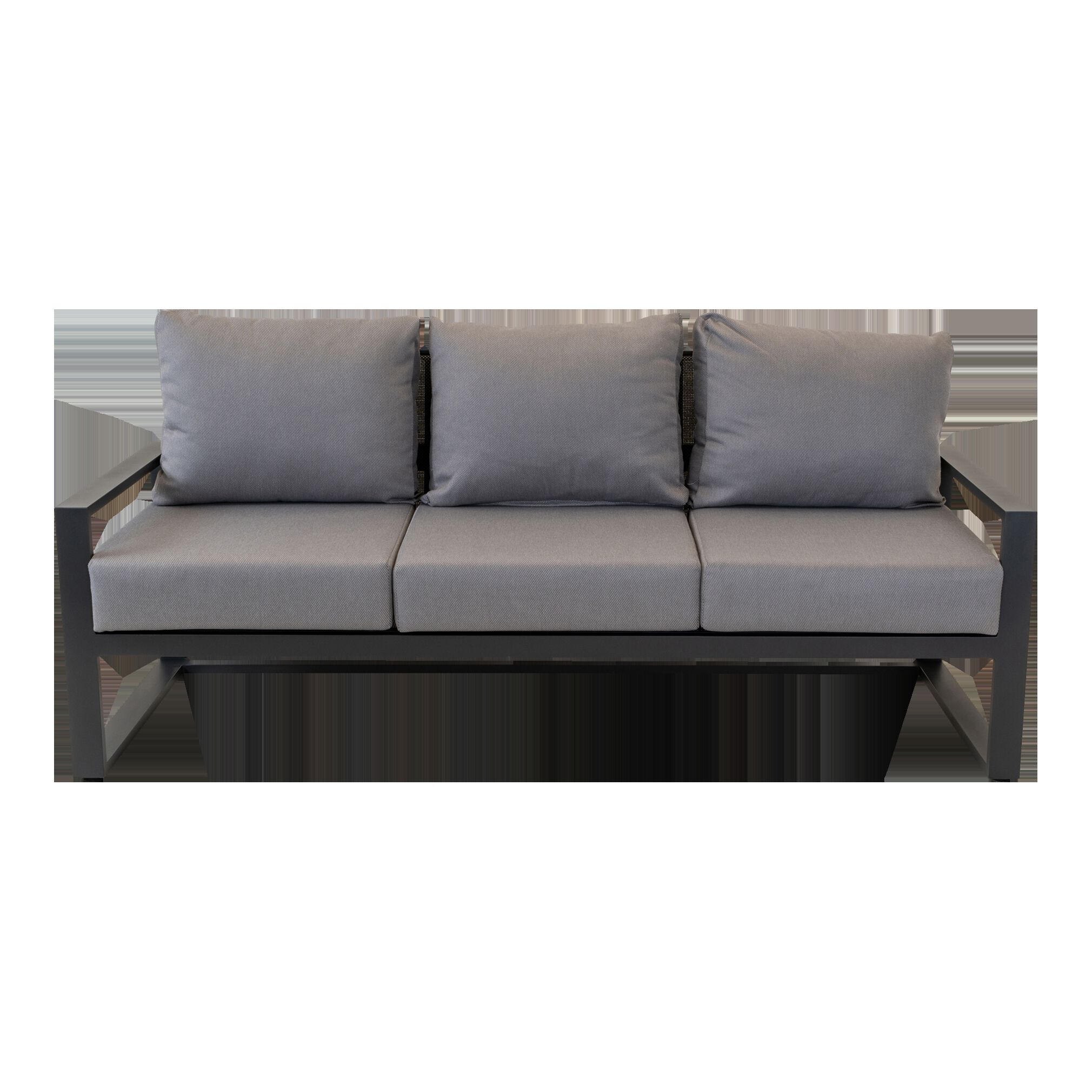 Lesli Living Tormenta - Loungebank - Antraciet - 86x80x209 cm