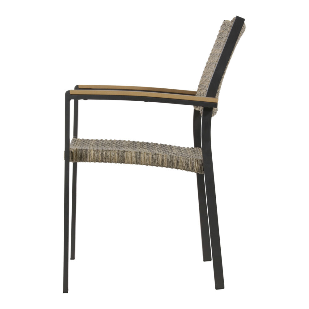 Lesli Living Arezzo - Tuinstoel - Bruin - 87x62x52 cm