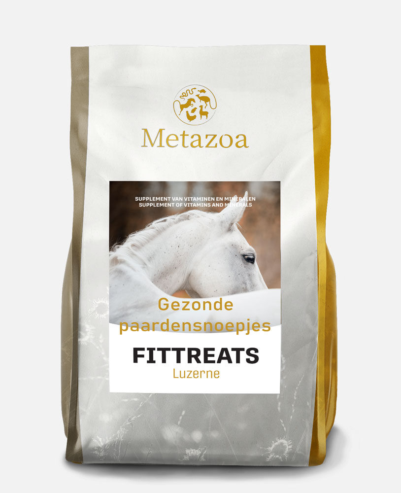 Metazoa Fittreats Luzerne - Gezonde Paardensnoepjes - 4 Kilogram - Luzerne