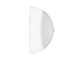 BonFeu Half - Grillrooster - Rond - Staal - 120 cm - Extra large