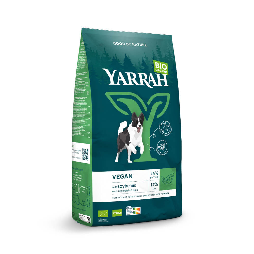 Yarrah Adult Biologisch Vegetarisch - Hondenvoer - 10 Kilogram - soja