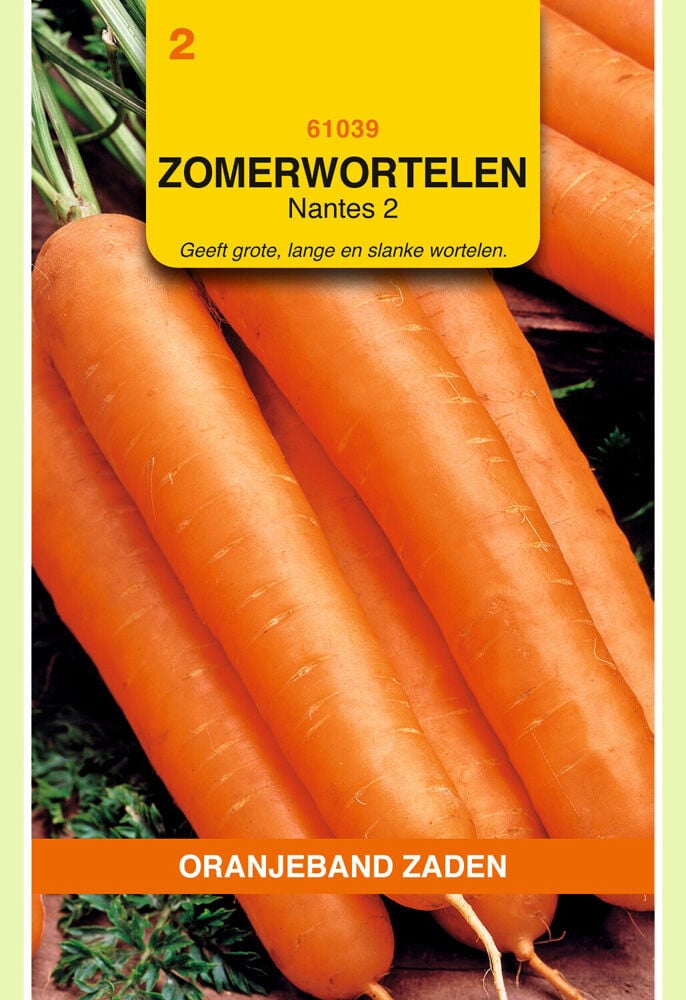 Oranjeband zaden Zomerwortelen Nantes 2 - Groentezaden