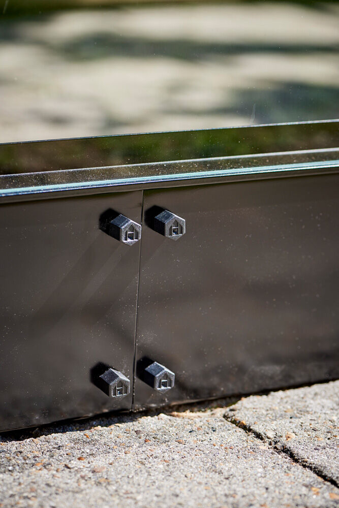 HALLS Qube 812 - Fundering - zwart - 12x198x385 cm