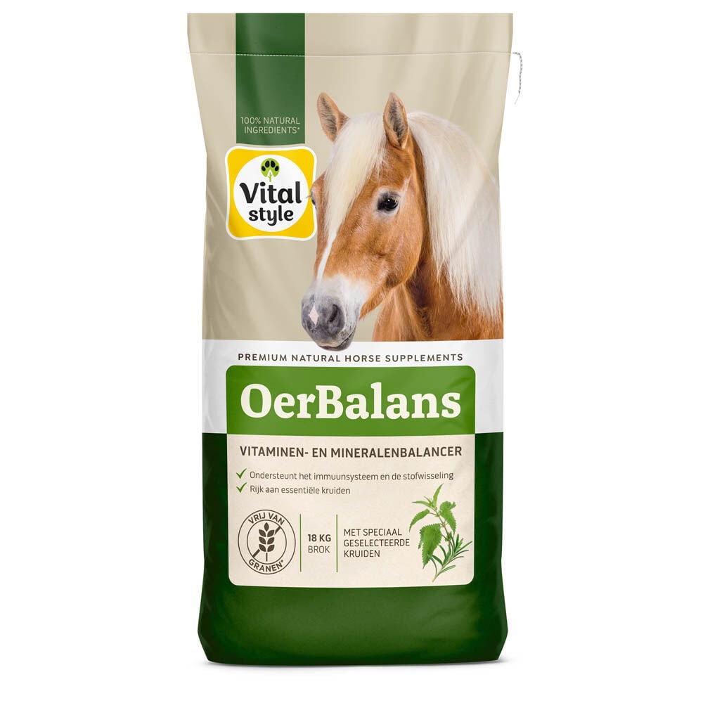Vitalstyle OerBalans - Balancer Paard - 18 Kilogram - Zak