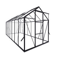 Royal Well Kate V Full Options - Tuinkas - Zwart - 217x192x436 cm - Veiligheidsglas