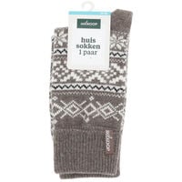 Welkoop Huissokken - Wol - Bruin