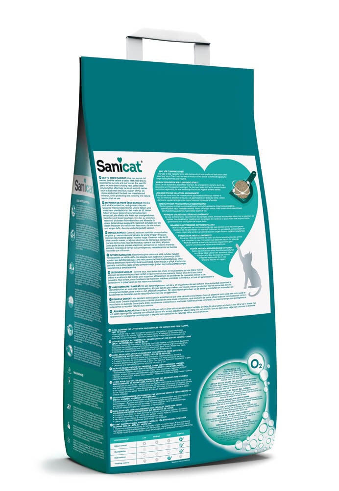 Sanicat Strong Clumps - Kattenbakvulling - Heel fijn - 10 Kilogram