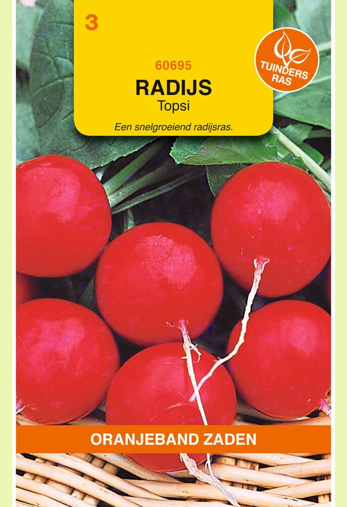 Oranjeband zaden Radijs Topsi - Groentezaden