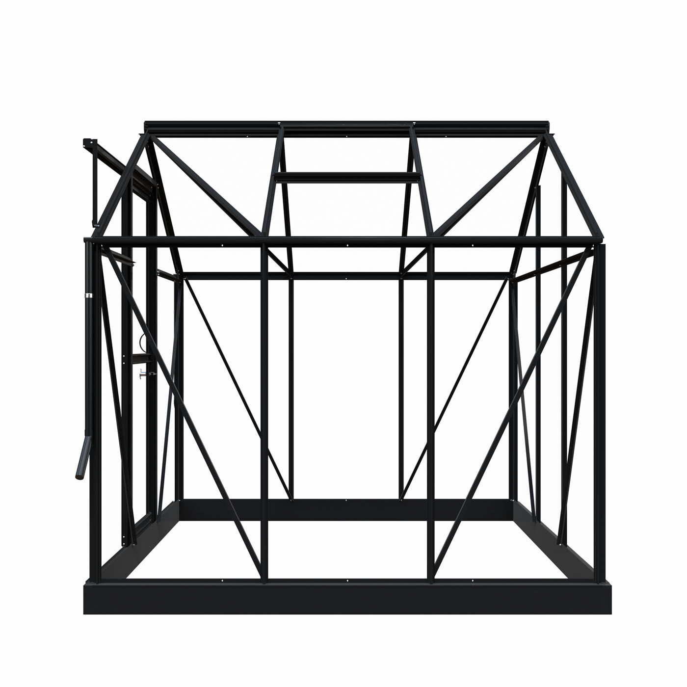 Royal Well Mary I - Tuinkas - Zwart - 241x212x222 cm - Veiligheidsglas
