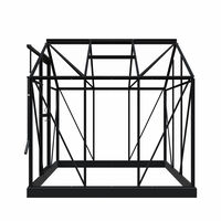 Royal Well Mary I - Tuinkas - Zwart - 241x212x222 cm - Veiligheidsglas