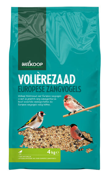 Welkoop Volièrezaad - Europese zangvogels - Vogelvoer - 4 Kilogram Welkoop Volièrezaad - Europese zangvogels - Vogelvoer - 4 Kilogram