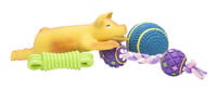 Beeztees Biggetje - Hondenspeeltje - Geel - 1x1x7 cm - M
