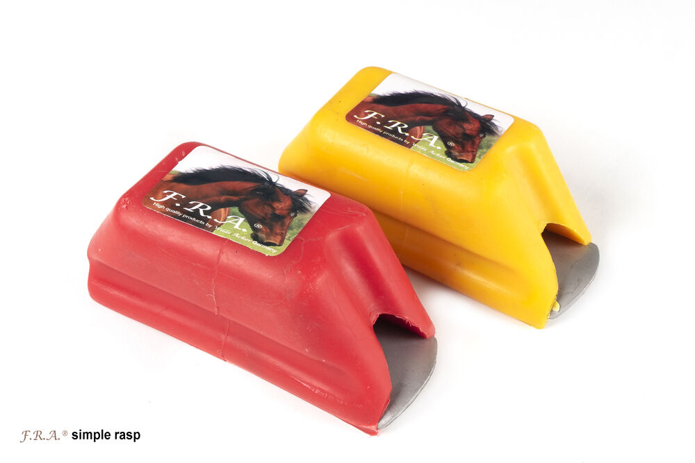 F.R.A. Simple Hoefrasp Fijn -  Hoef verzorging - Geel - 5.3x5.3x11 cm