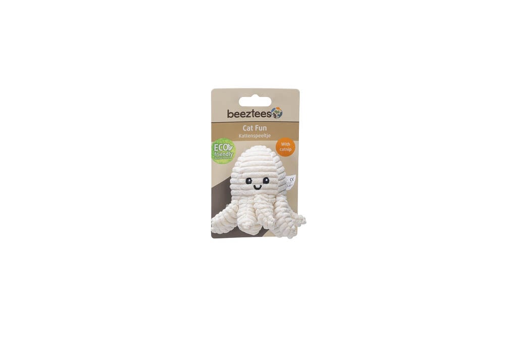Beeztees Octopus Nome - Kattenspeeltje - Wit