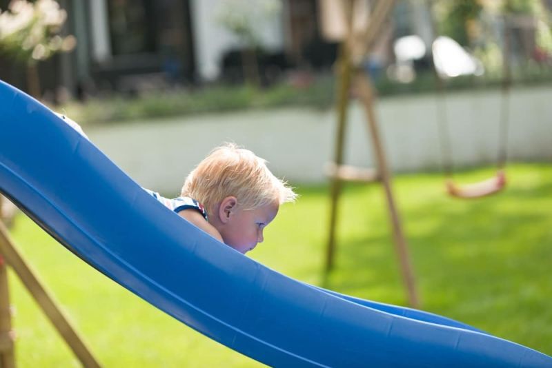 Swing King - Glijbaan - Blauw - Kunststof - 220 cm