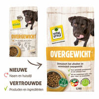 Vitalstyle Overgewicht - Hondenvoer - 1.5 Kilogram - rund, varken, lam