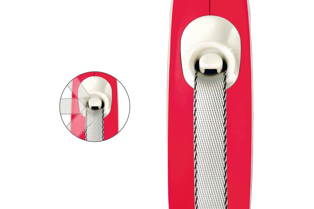 Flexi Rollijn - Hondenriem New comfort Tape - Hondenriem - rood - XS - 300 cm - 300 cm