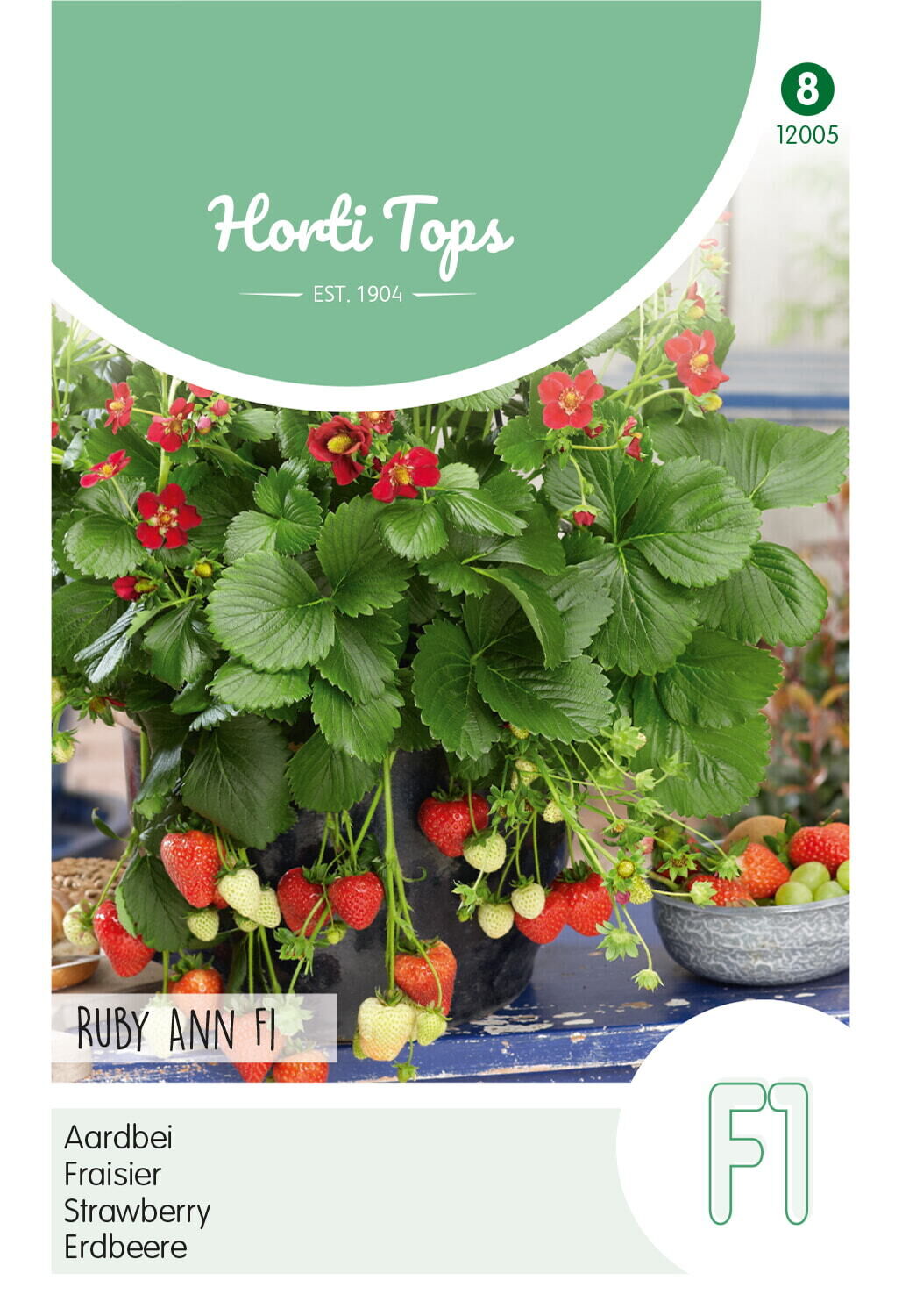 Hortitops Hangaardbeien Ruby Ann F1 Fragaria x ananassa - Groentezaden