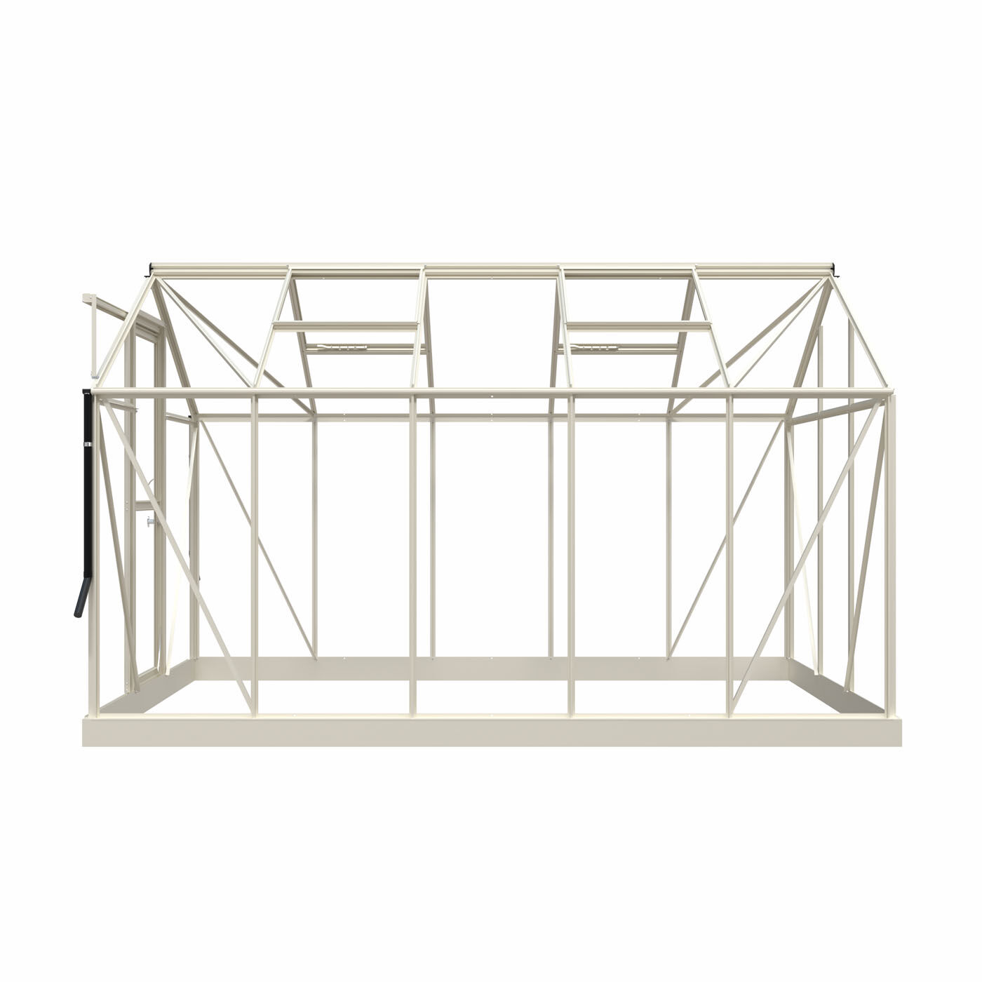 Royal Well Mary III - Tuinkas - Wit - 241x212x360 cm - Veiligheidsglas