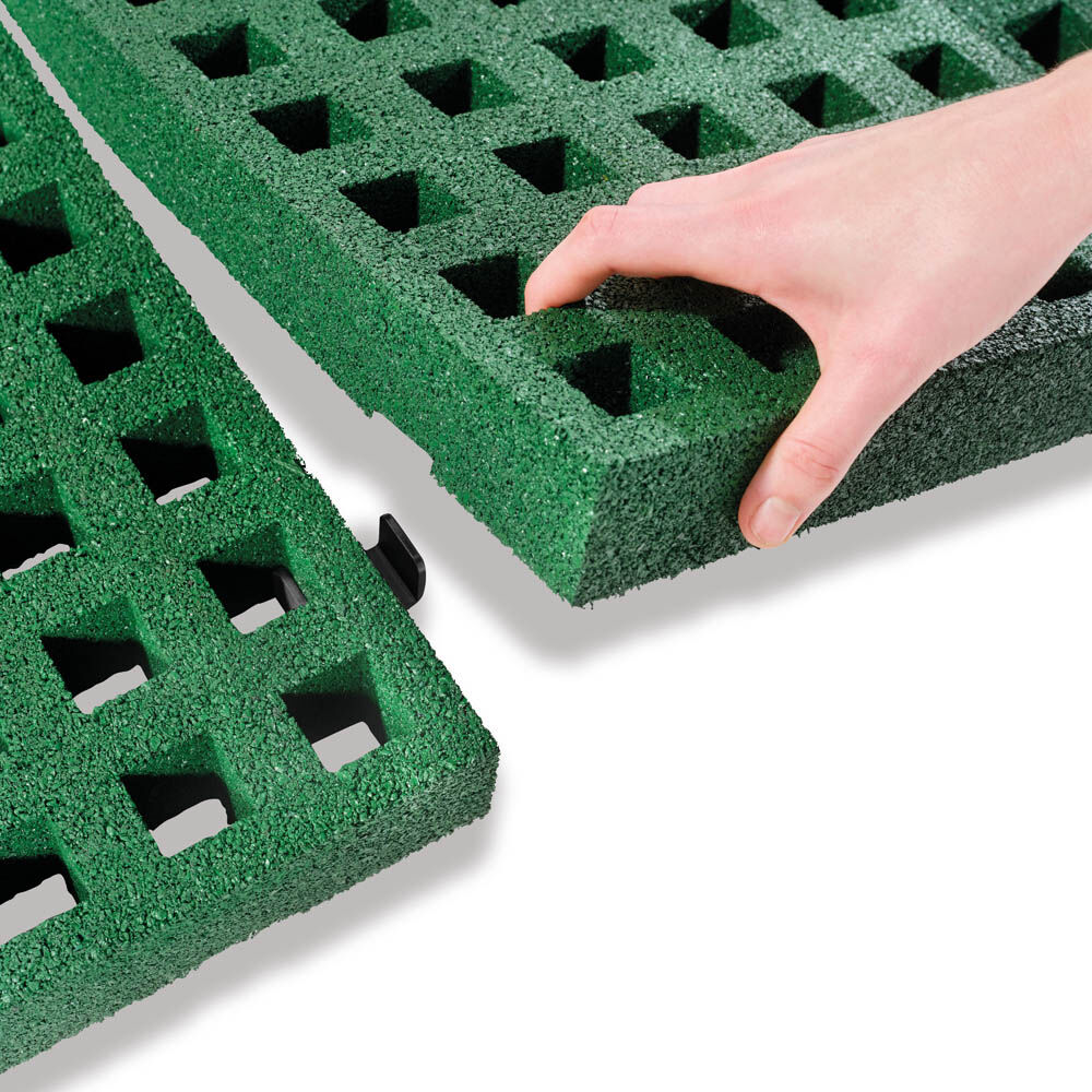 Exit Dynamic - Groundlevel trampoline - Zwart - 305x519 cm