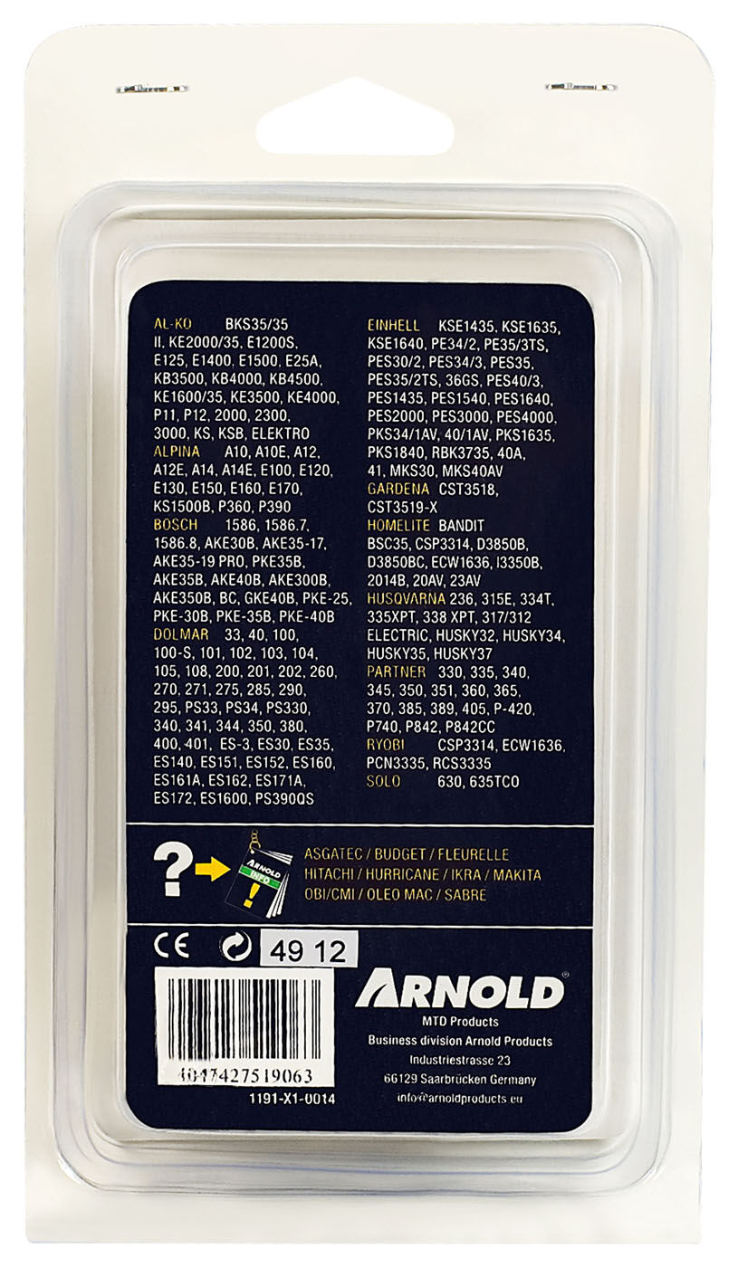 Arnold AK01 3/8 1.3mm 52 schakels - Zaagketting - Sat Mar 08 00:00:00 CET 2025