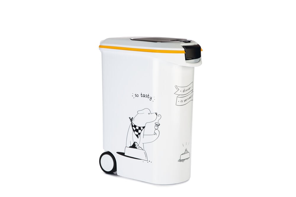 Curver Dis - Hond - Voercontainer - 54 Liter - Wit Grijs Curver Dis - Hond - Voercontainer - 54 Liter - Wit Grijs