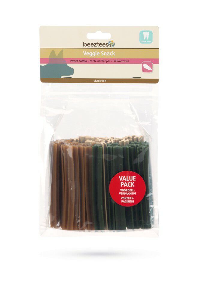 Beeztees Veggie Kauwstaaf - Hondensnack - 500 Gram - Zoete aardappel - S Beeztees Veggie Kauwstaaf - Hondensnack - 500 Gram - Zoete aardappel - S