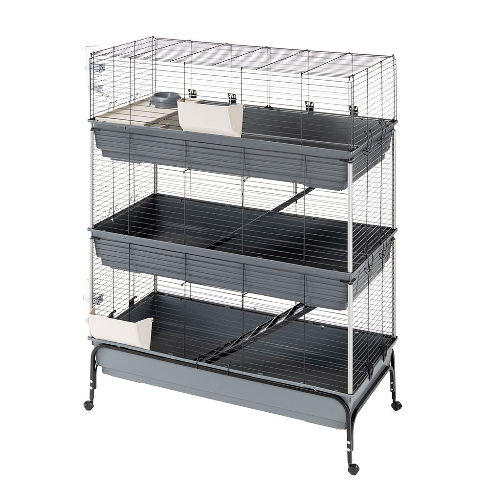 Ferplast Rabbit 120 Tris - Konijnenkooi - Grijs - xx cm