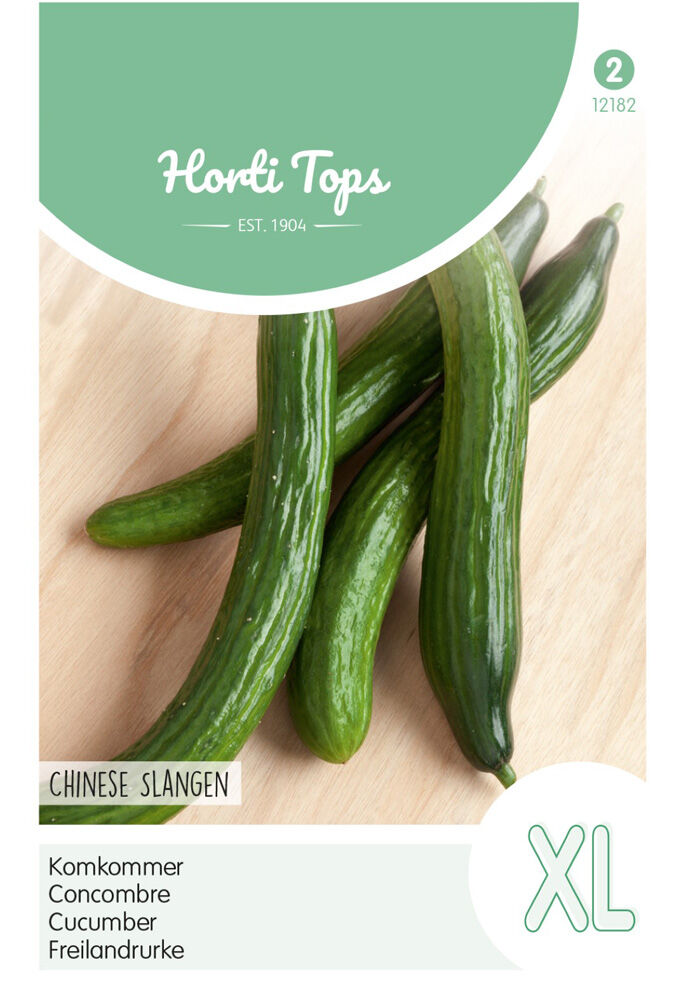Hortitops Komkommer Cucumis sativus Chinese Slangen - Groentezaden