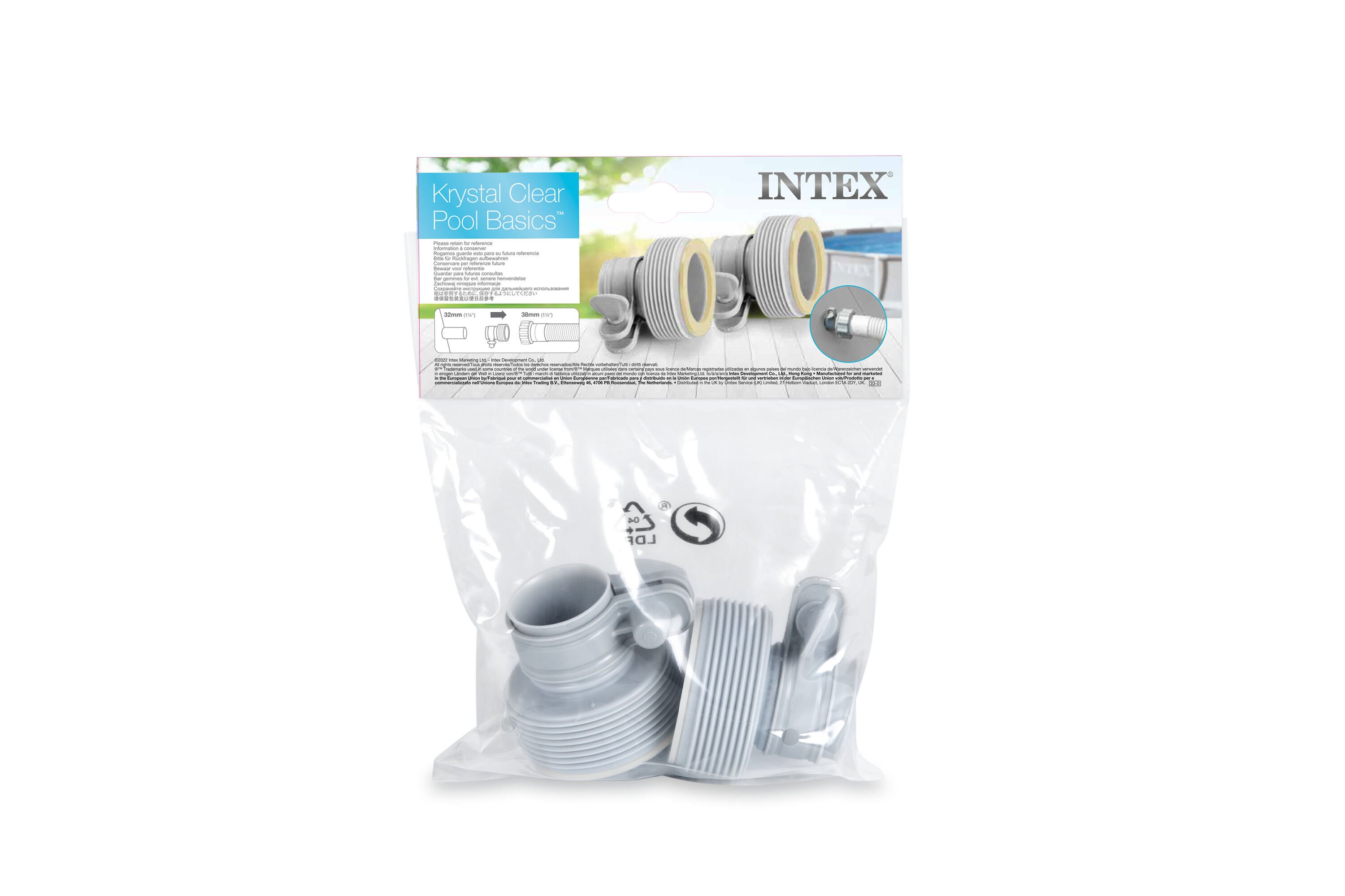 Intex 38/32 - Adapter - Wit - 6x7x5 cm
