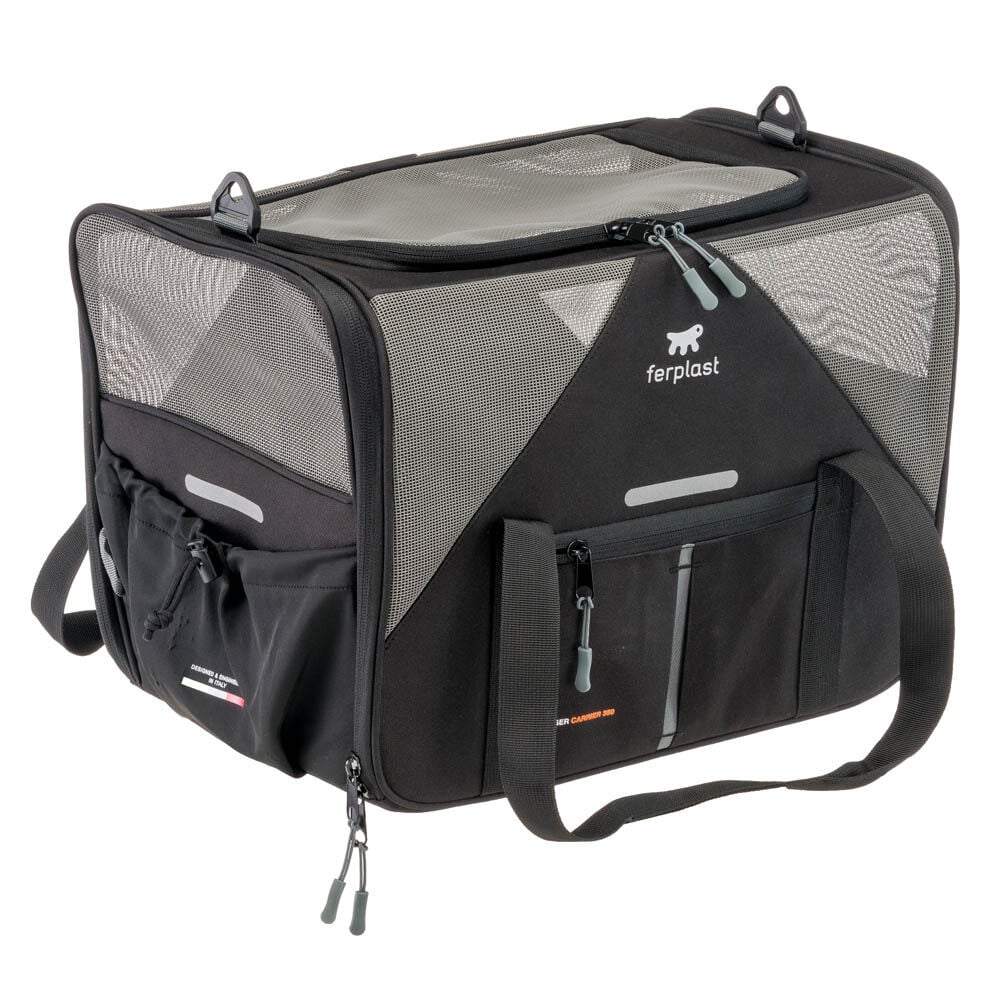 Ferplast Voyager 350 - Draagtas - Zwart - 36x21 cm - M Ferplast Voyager 350 - Draagtas - Zwart - 36x21 cm - M