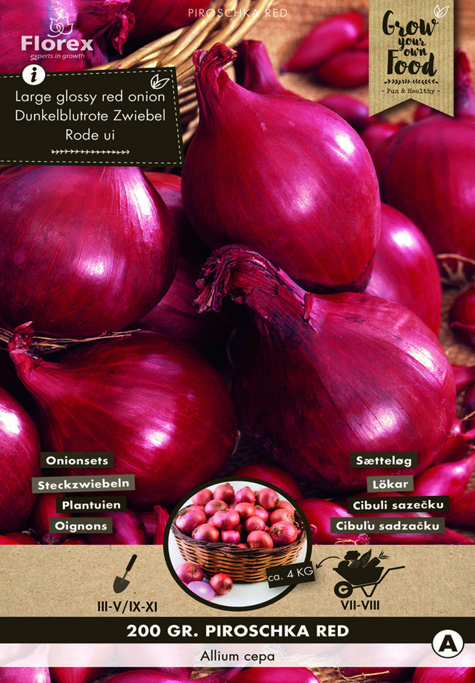 Florex Piroschka Allium cepa - Plantuien - 200 Gram Florex Piroschka Allium cepa - Plantuien - 200 Gram