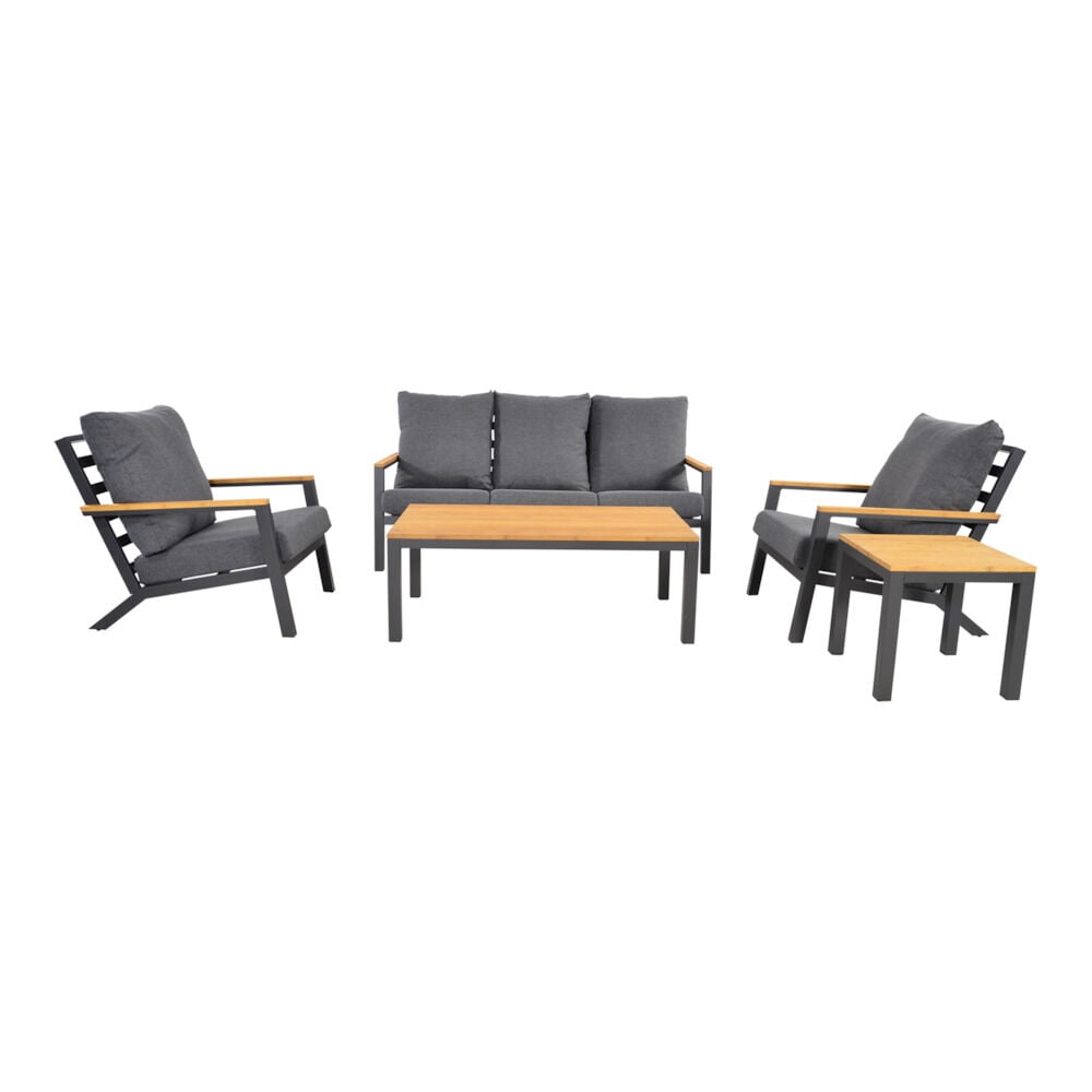 Lesli Living Donnan - Loungeset - Antraciet - 1x175x1 cm