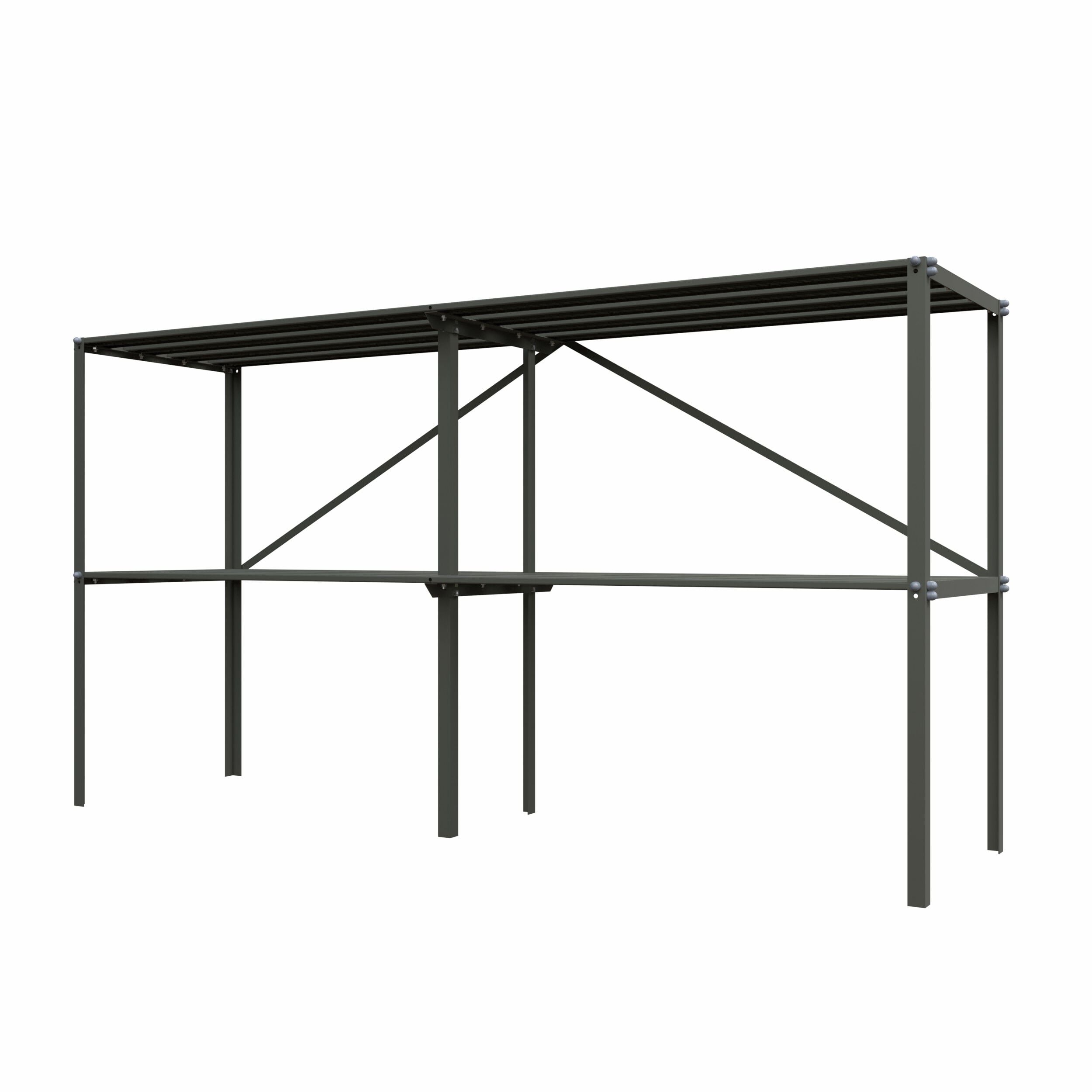 Royal Well - Kweektafel - Groen/grijs - 90x185x45 cm